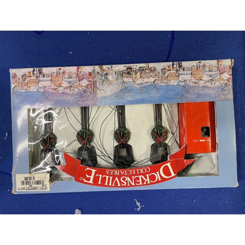 Lemax Street Lamp Miniature Set Of 4 For Christmas Village 1992 Orig Box‎ #14012